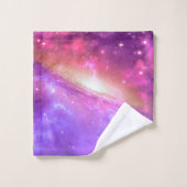 Buntes lila Tuch-Set der Galaxie-Grafik-| Badhandtuch Set (Waschlappen)