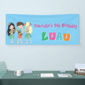 Buntes Luau scherzt Party-Fahne Banner (Messe)