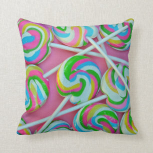 Buntes Lutschermuster Kissen