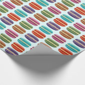 Buntes Macarons Geschenkpapier (Ecke)