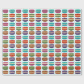 Buntes Macarons Geschenkpapier (Flach)