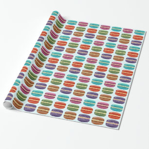 Buntes Macarons Geschenkpapier