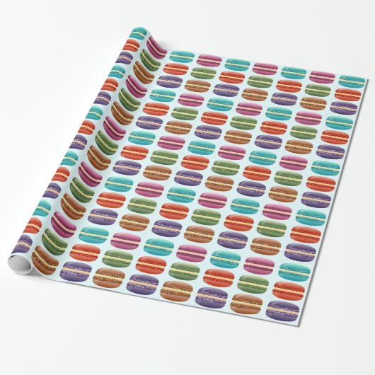 Buntes Macarons Geschenkpapier (Ungerollt)