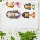 Buntes Mädchen-Geschirrtuch Handtuch (Gefaltet)