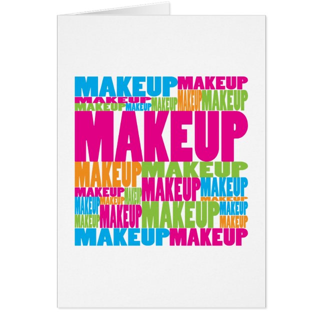 Buntes Make-up (Vorne)