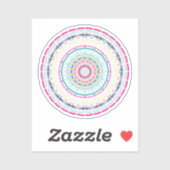 buntes Mandala Aufkleber (Blatt)