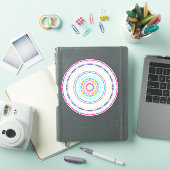 buntes Mandala Aufkleber (iPad Hülle)