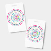 buntes Mandala Ausweis (Front & Back)