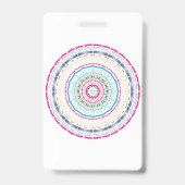 buntes Mandala Ausweis (Back)