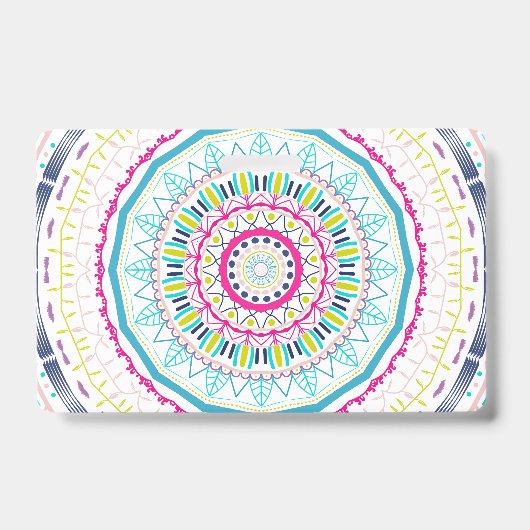 buntes Mandala Ausweis (Vorderseite)