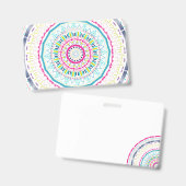buntes Mandala Ausweis (Vorder- & Rückseite)