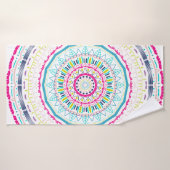 buntes Mandala Badehandtuch (Badehandtuch)