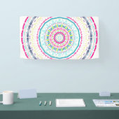 buntes Mandala Banner (Messe)