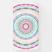 buntes Mandala Banner (Vertikal)