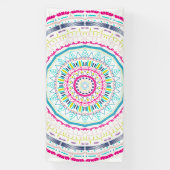 buntes Mandala Banner (Vertikal)