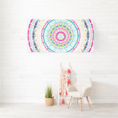 buntes Mandala Banner (Insitu)