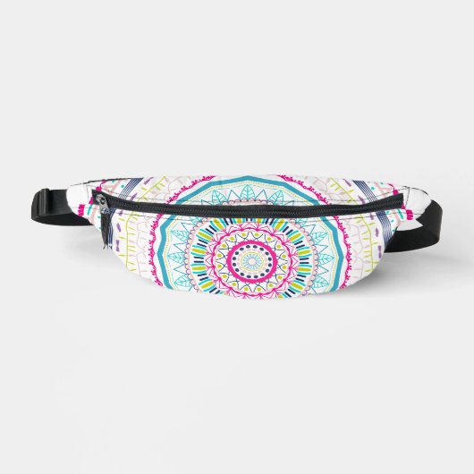 buntes Mandala Bauchtasche (Vorderseite)