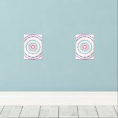 buntes Mandala Bilderwand Sets (Holzboden)