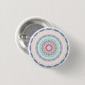 buntes Mandala Button (Vorne & Hinten)