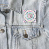 buntes Mandala Button (Beispiel)