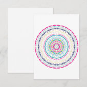 buntes Mandala Dankeskarte (Vorne/Hinten)