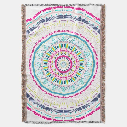 buntes Mandala Decke (Vorderseite Vertikal)