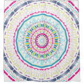 buntes Mandala Duschvorhang (Vorderseite)