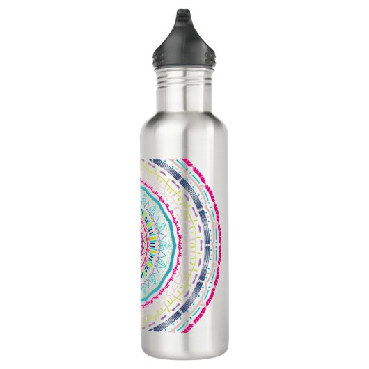 buntes Mandala Edelstahlflasche (Rechts)
