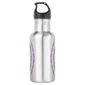 buntes Mandala Edelstahlflasche (Rückseite)