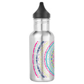 buntes Mandala Edelstahlflasche (Links)