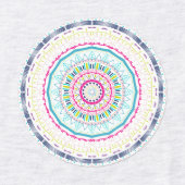 buntes Mandala Etiketten (Design 2)