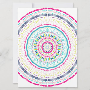 buntes Mandala Feiertagskarte