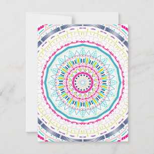 buntes Mandala Feiertagskarte