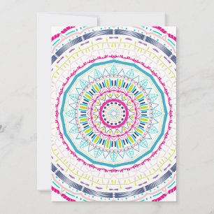 buntes Mandala Feiertagskarte