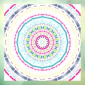 buntes Mandala Fensteraufkleber (Blatt 3)