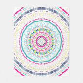 buntes Mandala Fleecedecke (Vorderseite)