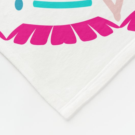 buntes Mandala Fleecedecke (Ecke)
