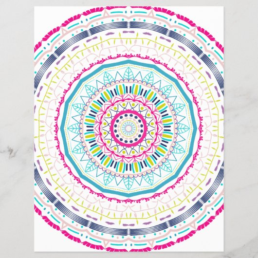 buntes Mandala Flyer (Hinten)