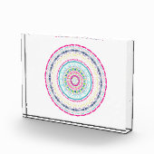 buntes Mandala Fotoblock (Rechts)