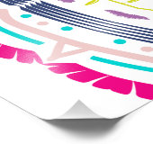 buntes Mandala Fotodruck (Ecke)