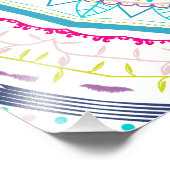 buntes Mandala Fotodruck (Ecke)