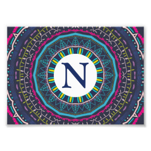 buntes Mandala Fotodruck
