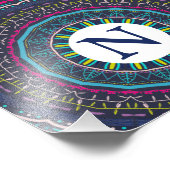 buntes Mandala Fotodruck (Ecke)