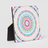 buntes Mandala Fotoplatte (Vorderseite)