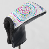 buntes Mandala Golf Headcover (3/4 Vorderseite)