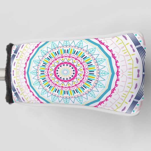 buntes Mandala Golf Headcover (Vorderseite)