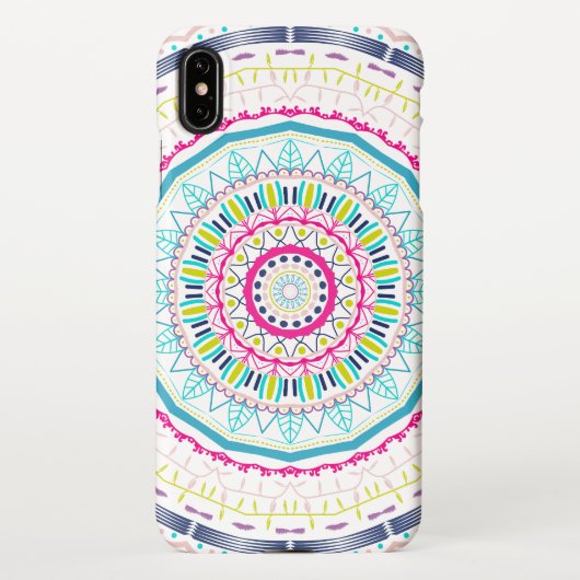 buntes Mandala iPhone Hülle (Rückseite)