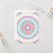 buntes Mandala Karte (Vorderseite/Rückseite Beispiel)