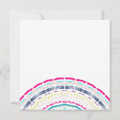 buntes Mandala Karte (Rückseite)