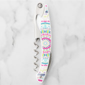 buntes Mandala Kellnermesser (Vorderseite)